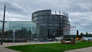 Photos des Gebäudes, in dem sich das EU-Parlament befindet