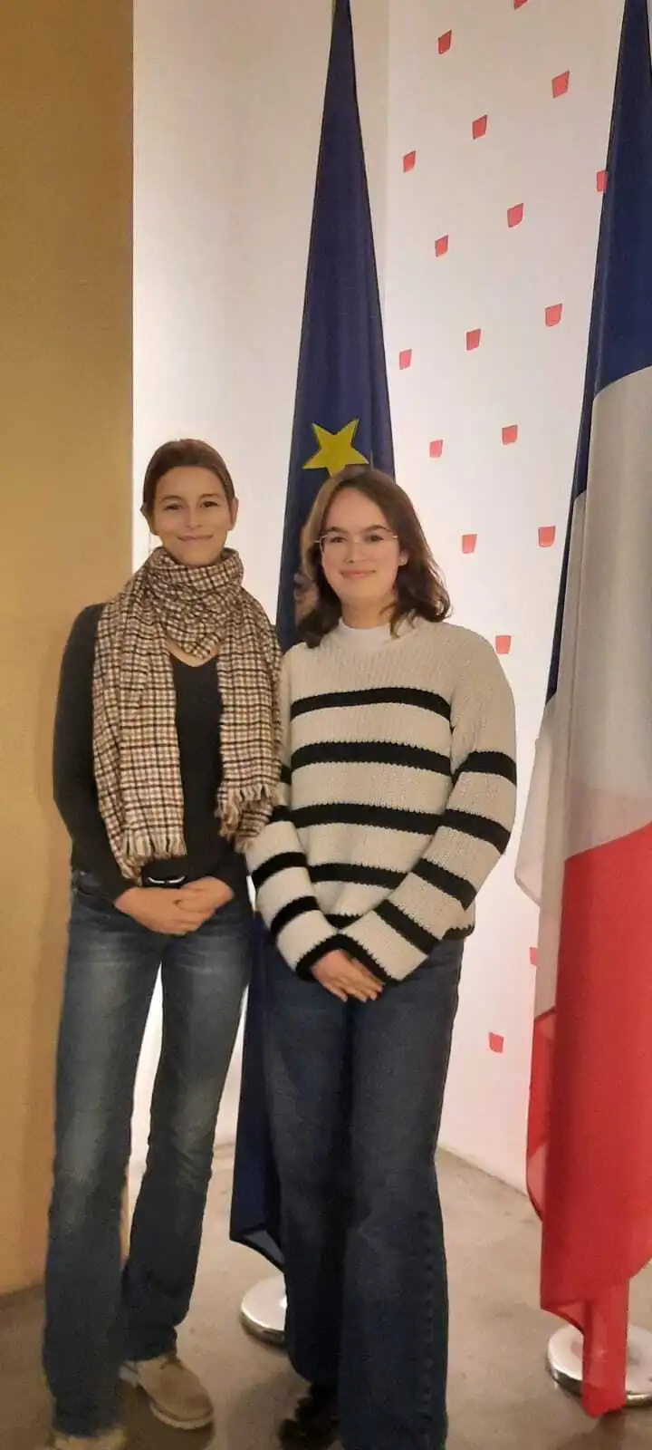 Unsere beiden Deutsch-französische Schülerbotschafterinnen in Berlin